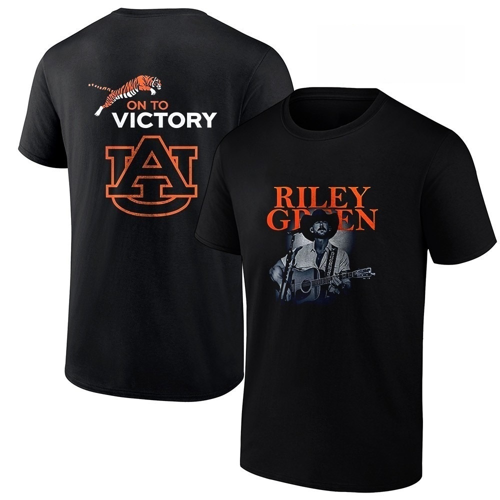 Auburn Tigers X Riley Green Benefitting On To Victory 2 Sided